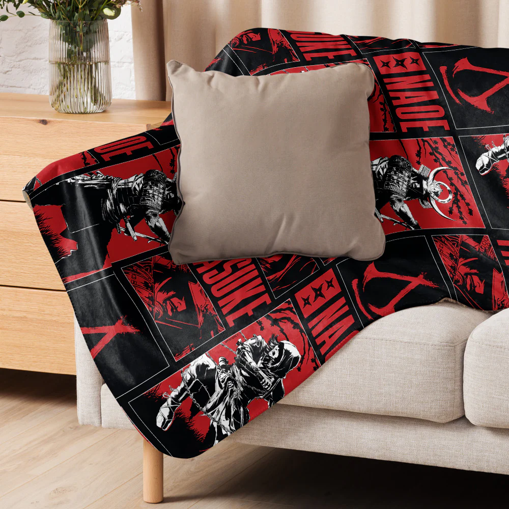 Assassin's Creed Shadows Yasuke & Naoe Sherpa Blanket - Image 3
