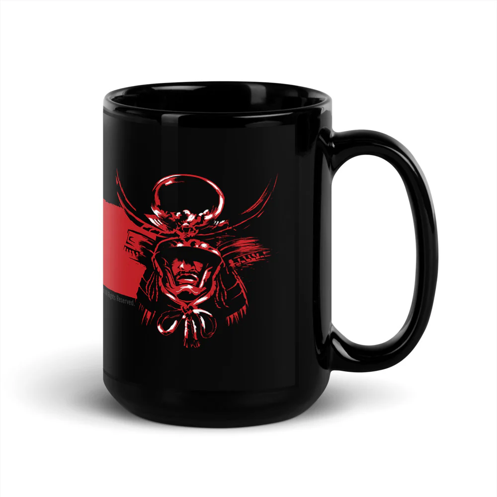 Assassin's Creed Shadows Black Glossy Mug - Image 11